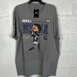 Baltimore Odell Beckham JR cartoon graphic tee grey XXL